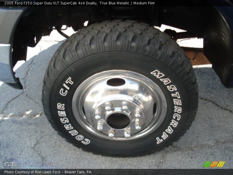 True Blue Metallic / Medium Flint 2005 Ford F350 Super Duty XLT SuperCab 4x4 Dually
