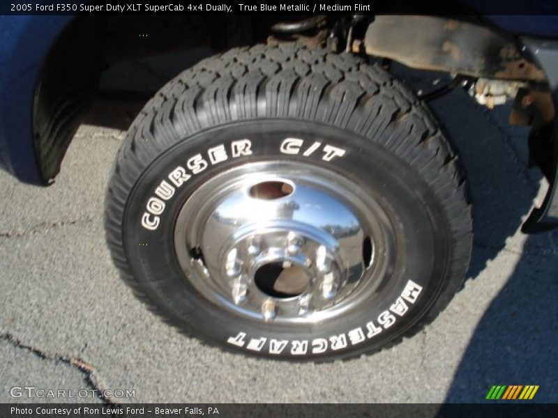 True Blue Metallic / Medium Flint 2005 Ford F350 Super Duty XLT SuperCab 4x4 Dually