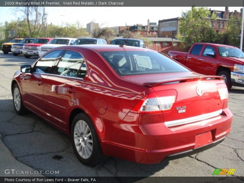 Vivid Red Metallic / Dark Charcoal 2009 Mercury Milan I4 Premier