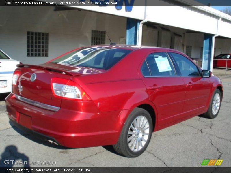 Vivid Red Metallic / Dark Charcoal 2009 Mercury Milan I4 Premier