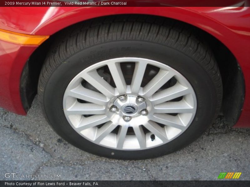 Vivid Red Metallic / Dark Charcoal 2009 Mercury Milan I4 Premier
