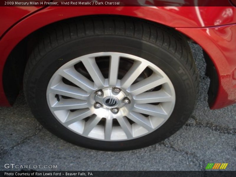 Vivid Red Metallic / Dark Charcoal 2009 Mercury Milan I4 Premier