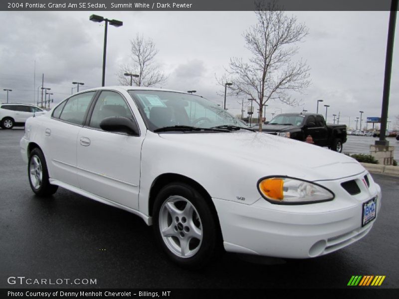 Summit White / Dark Pewter 2004 Pontiac Grand Am SE Sedan