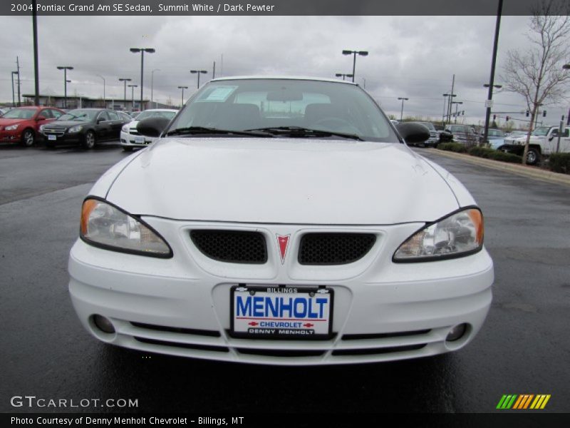 Summit White / Dark Pewter 2004 Pontiac Grand Am SE Sedan