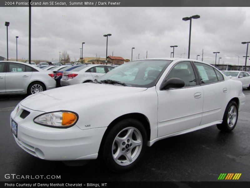 Summit White / Dark Pewter 2004 Pontiac Grand Am SE Sedan