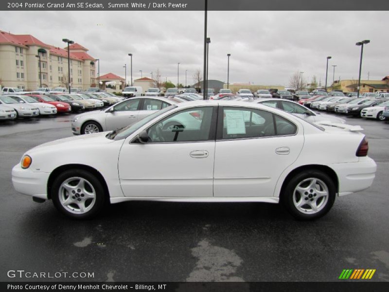 Summit White / Dark Pewter 2004 Pontiac Grand Am SE Sedan