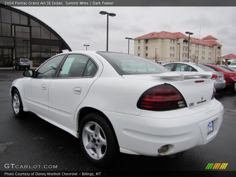 Summit White / Dark Pewter 2004 Pontiac Grand Am SE Sedan