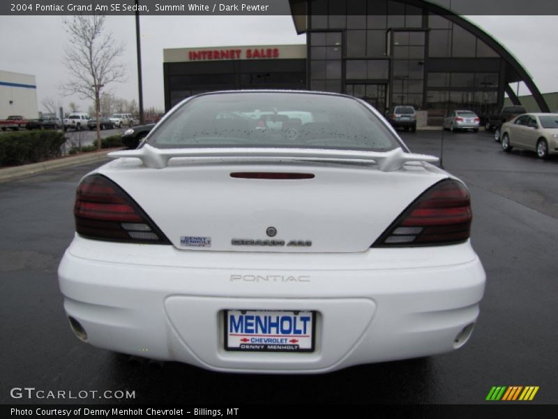 Summit White / Dark Pewter 2004 Pontiac Grand Am SE Sedan