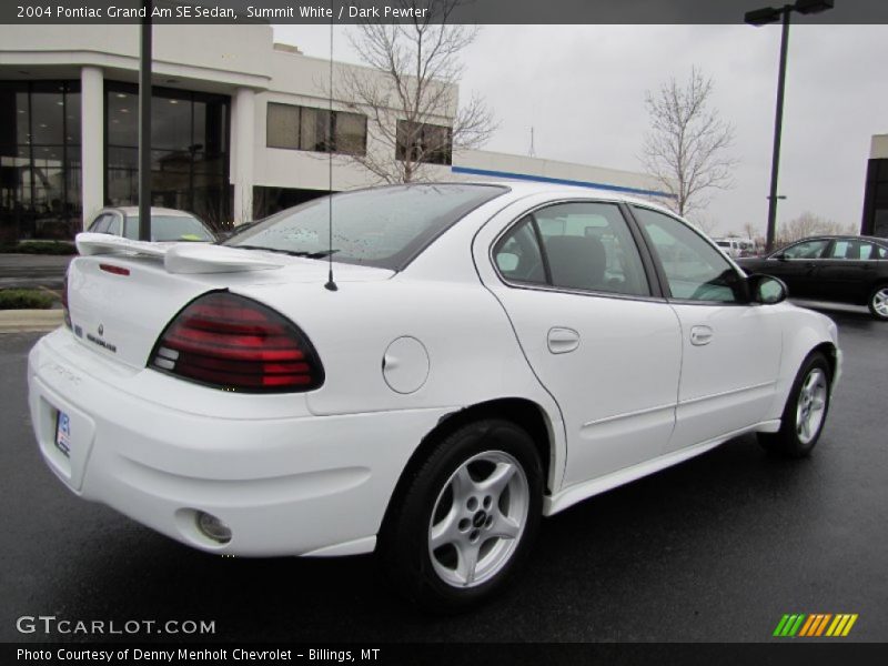 Summit White / Dark Pewter 2004 Pontiac Grand Am SE Sedan