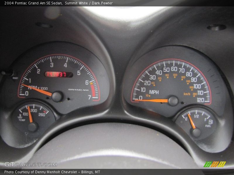 Summit White / Dark Pewter 2004 Pontiac Grand Am SE Sedan