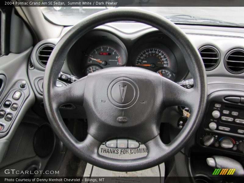 Summit White / Dark Pewter 2004 Pontiac Grand Am SE Sedan