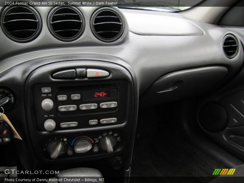 Summit White / Dark Pewter 2004 Pontiac Grand Am SE Sedan