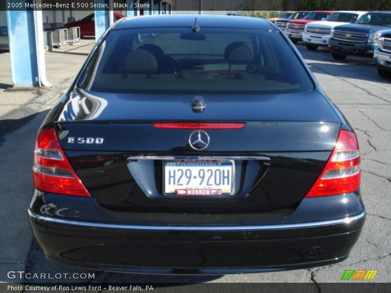 Black / Stone 2005 Mercedes-Benz E 500 Sedan