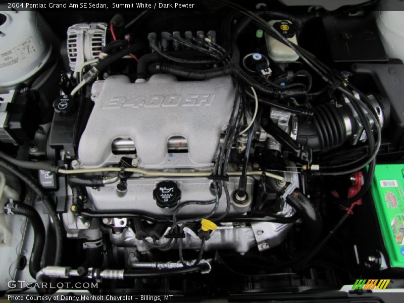 Summit White / Dark Pewter 2004 Pontiac Grand Am SE Sedan