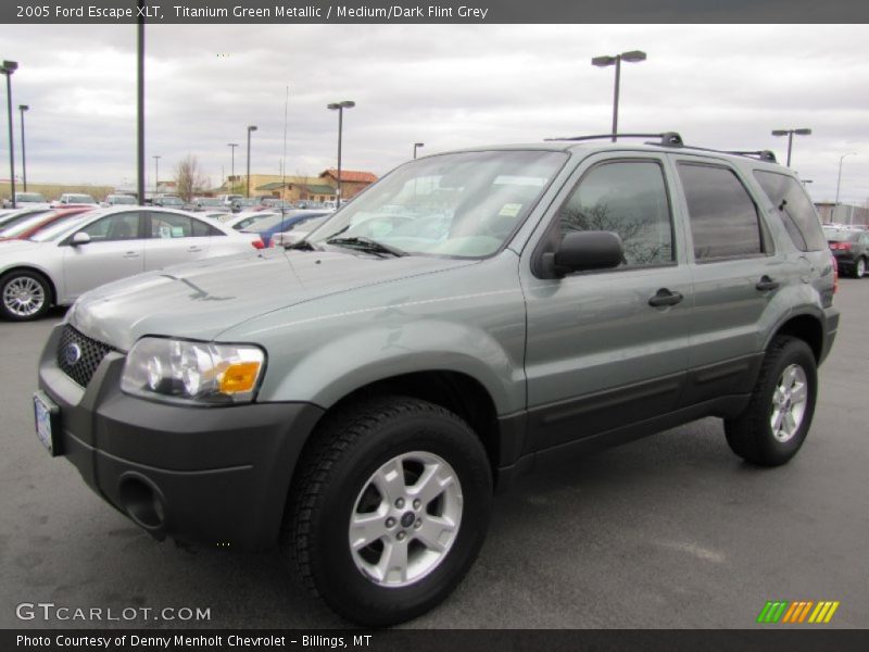 Titanium Green Metallic / Medium/Dark Flint Grey 2005 Ford Escape XLT