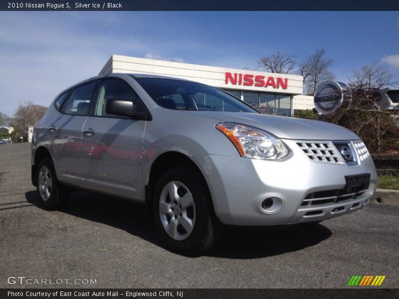 Silver Ice / Black 2010 Nissan Rogue S