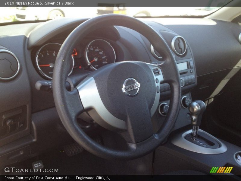 Silver Ice / Black 2010 Nissan Rogue S