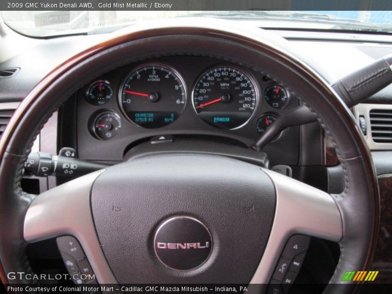 Gold Mist Metallic / Ebony 2009 GMC Yukon Denali AWD