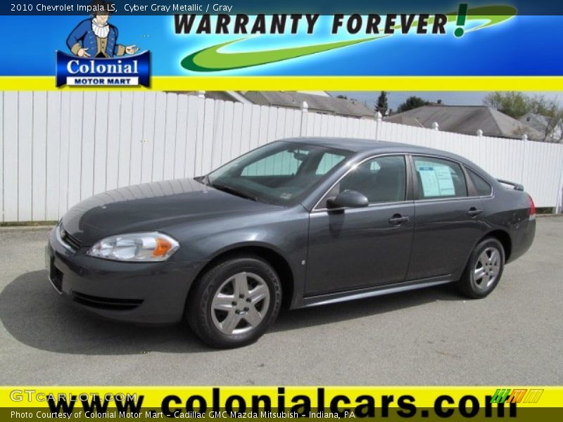 Cyber Gray Metallic / Gray 2010 Chevrolet Impala LS
