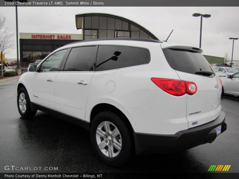 Summit White / Ebony 2009 Chevrolet Traverse LT AWD