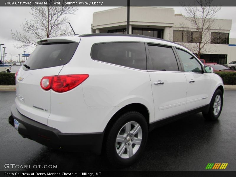 Summit White / Ebony 2009 Chevrolet Traverse LT AWD