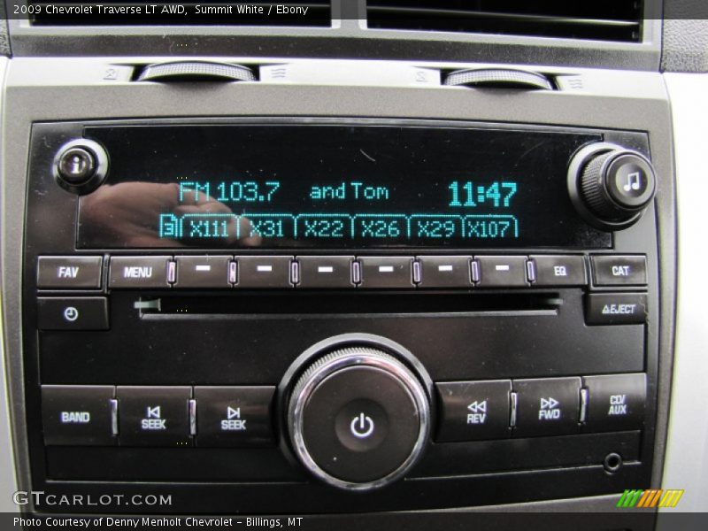 Summit White / Ebony 2009 Chevrolet Traverse LT AWD