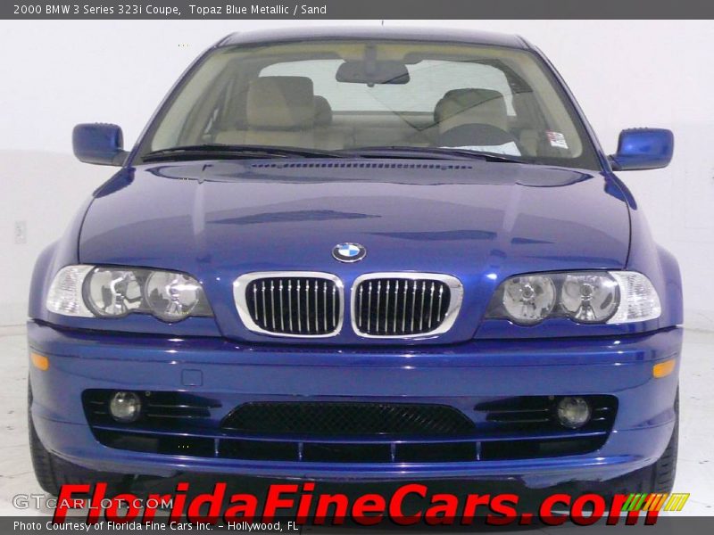 Topaz Blue Metallic / Sand 2000 BMW 3 Series 323i Coupe