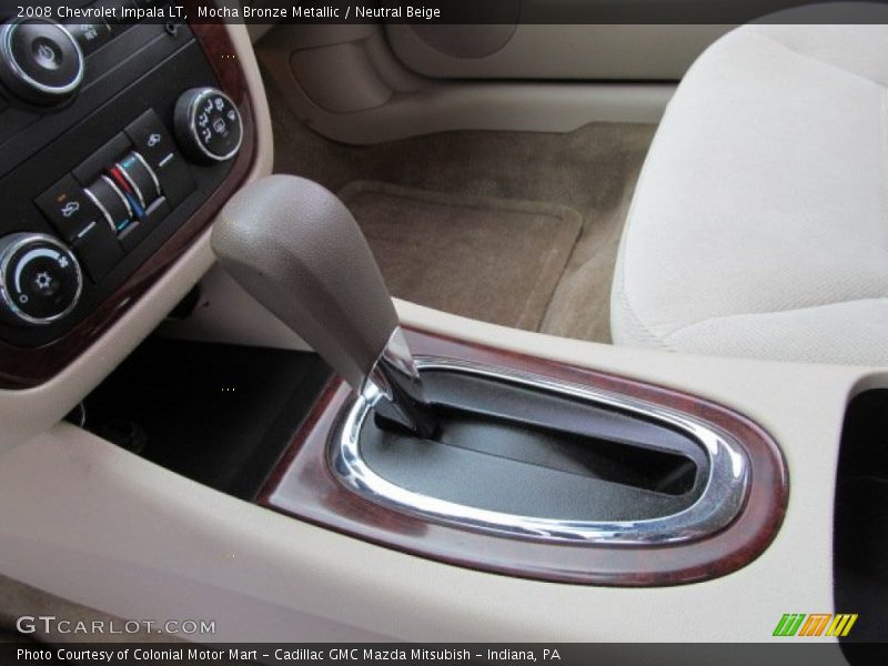 Mocha Bronze Metallic / Neutral Beige 2008 Chevrolet Impala LT