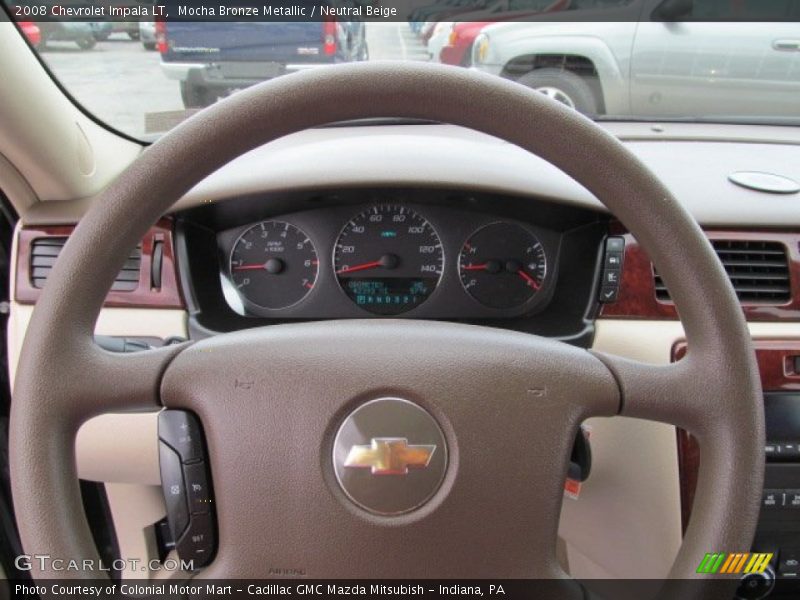 Mocha Bronze Metallic / Neutral Beige 2008 Chevrolet Impala LT