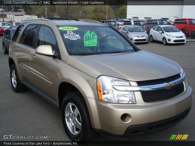 Sandstone Metallic / Light Cashmere 2008 Chevrolet Equinox LT AWD