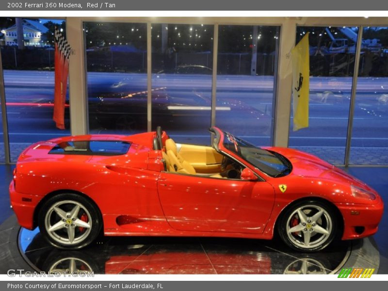 Red / Tan 2002 Ferrari 360 Modena