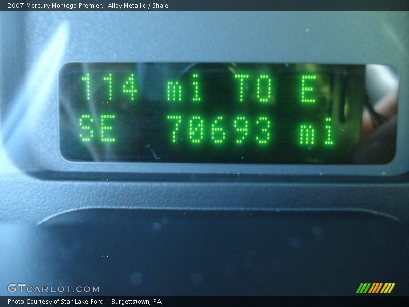 Alloy Metallic / Shale 2007 Mercury Montego Premier