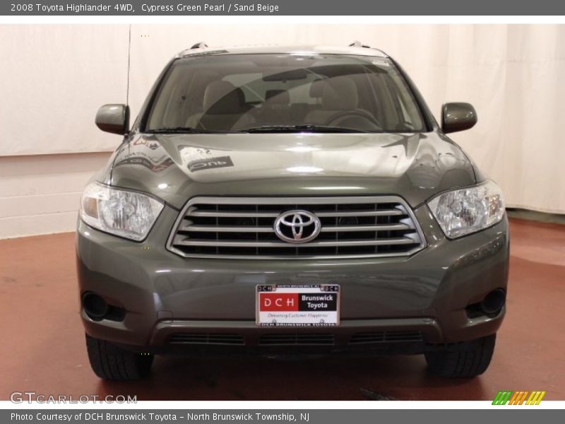 Cypress Green Pearl / Sand Beige 2008 Toyota Highlander 4WD