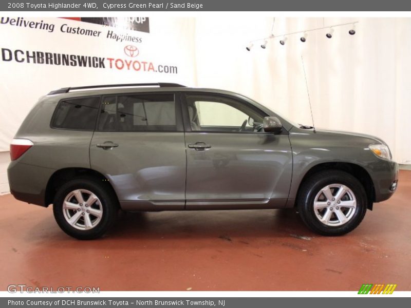 Cypress Green Pearl / Sand Beige 2008 Toyota Highlander 4WD