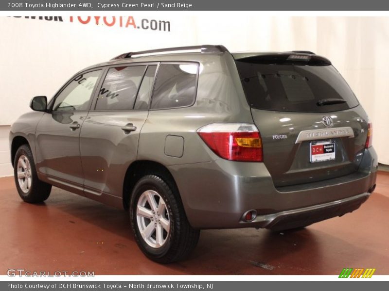 Cypress Green Pearl / Sand Beige 2008 Toyota Highlander 4WD