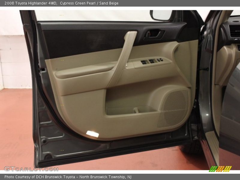 Cypress Green Pearl / Sand Beige 2008 Toyota Highlander 4WD