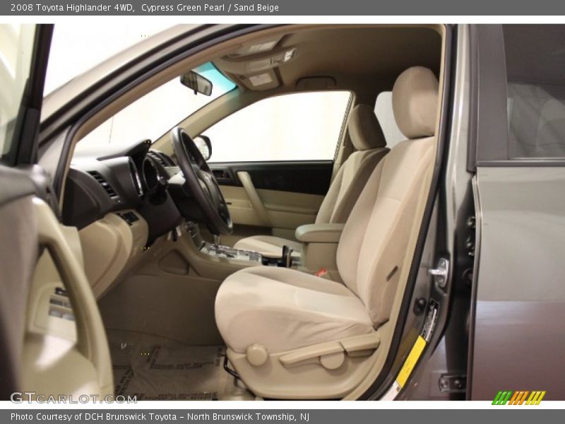  2008 Highlander 4WD Sand Beige Interior