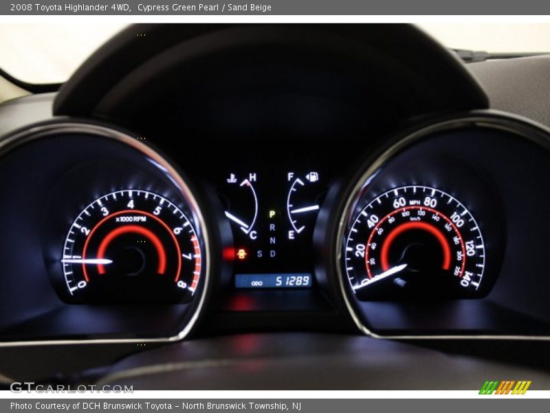  2008 Highlander 4WD 4WD Gauges