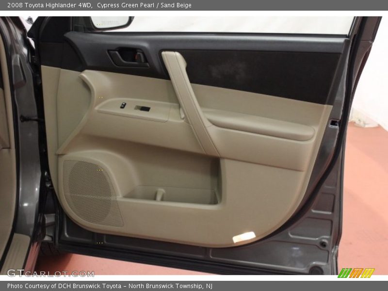 Cypress Green Pearl / Sand Beige 2008 Toyota Highlander 4WD