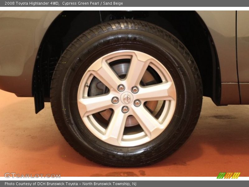 Cypress Green Pearl / Sand Beige 2008 Toyota Highlander 4WD