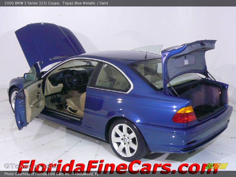 Topaz Blue Metallic / Sand 2000 BMW 3 Series 323i Coupe