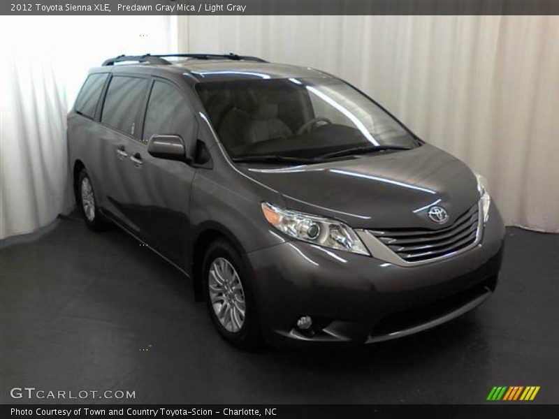 Predawn Gray Mica / Light Gray 2012 Toyota Sienna XLE