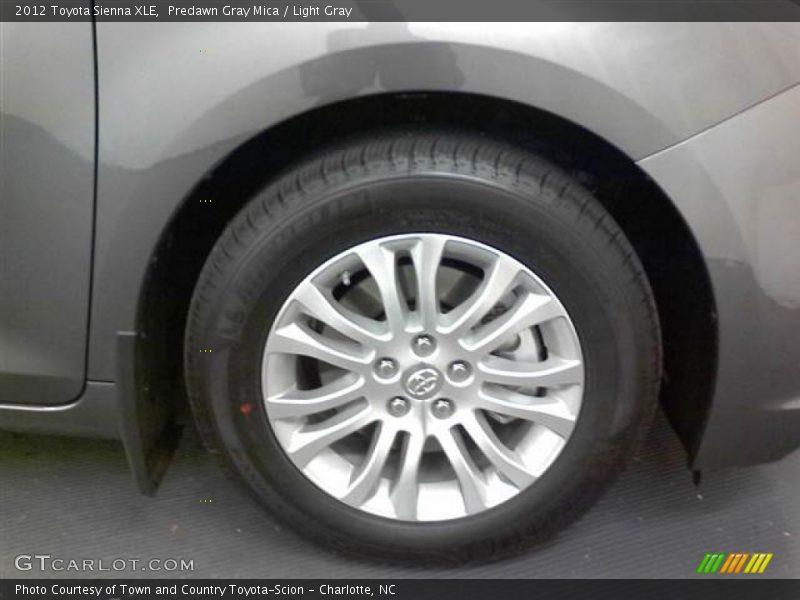 Predawn Gray Mica / Light Gray 2012 Toyota Sienna XLE