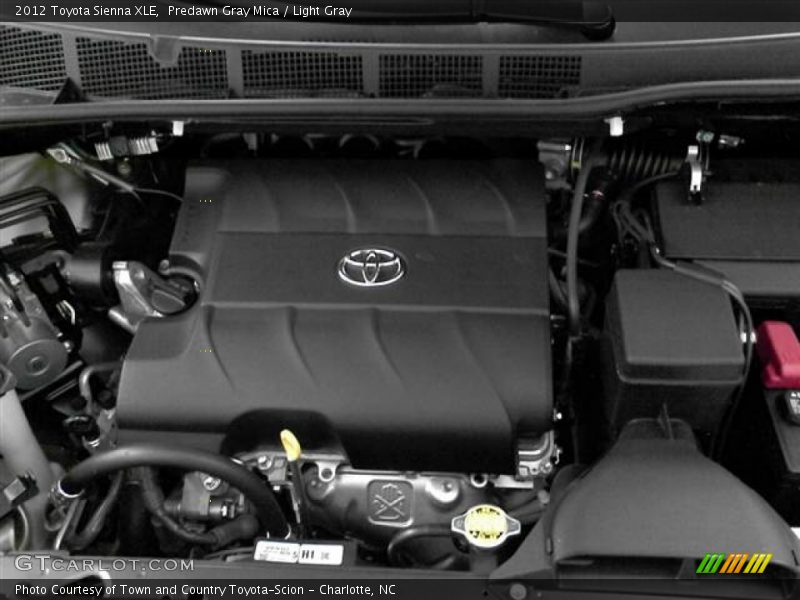 Predawn Gray Mica / Light Gray 2012 Toyota Sienna XLE
