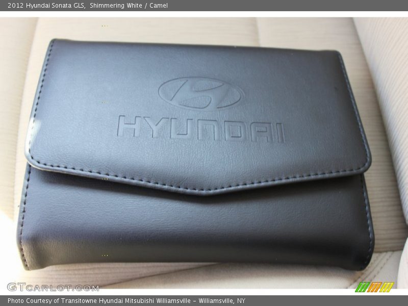 Shimmering White / Camel 2012 Hyundai Sonata GLS
