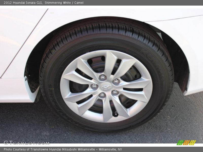 Shimmering White / Camel 2012 Hyundai Sonata GLS