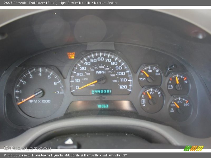 Light Pewter Metallic / Medium Pewter 2003 Chevrolet TrailBlazer LS 4x4