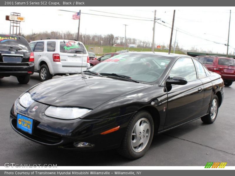 Black / Black 2001 Saturn S Series SC2 Coupe