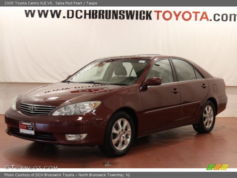 Salsa Red Pearl / Taupe 2005 Toyota Camry XLE V6