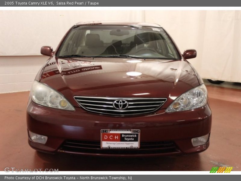 Salsa Red Pearl / Taupe 2005 Toyota Camry XLE V6